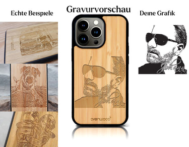 INDIVIDUELL iPhone 13 Pro Max Bambus-Kunststoff